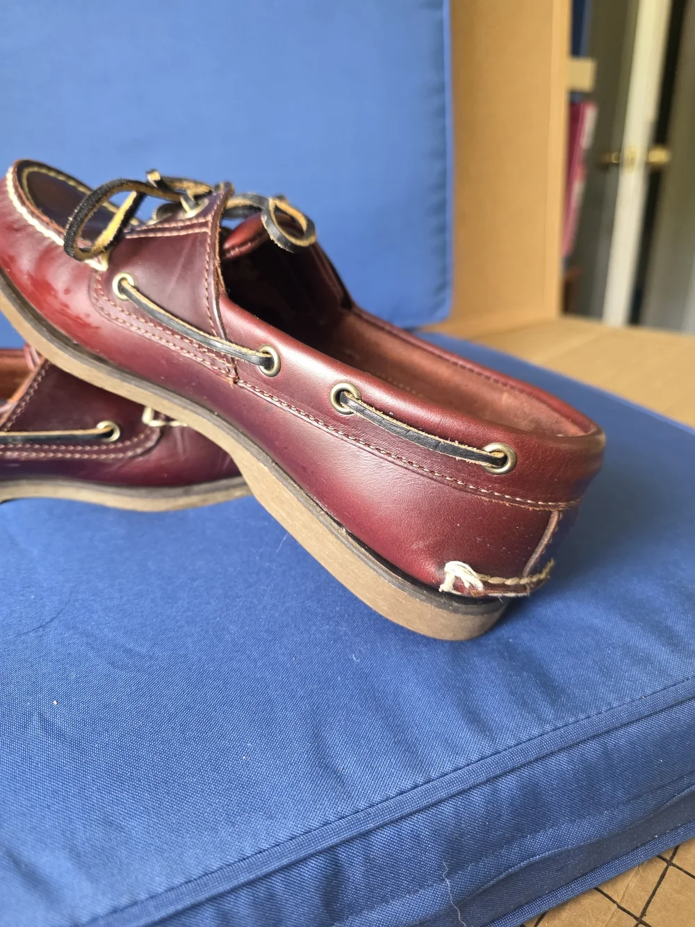 Timberland Men’s Y2K Classic Leather Boat Shoes Brown 8.5M